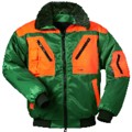 Produktbild von NORWAY® - Waldarbeiter-Pilotenjacke ROTDORN 22758, forstgrün/orange, Größe 4