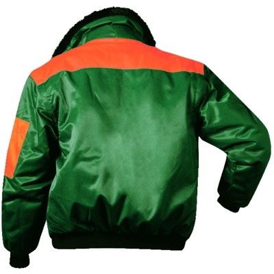 Produktbild von NORWAY® - Waldarbeiter-Pilotenjacke ROTDORN 22758, forstgrün/orange, Größe 4