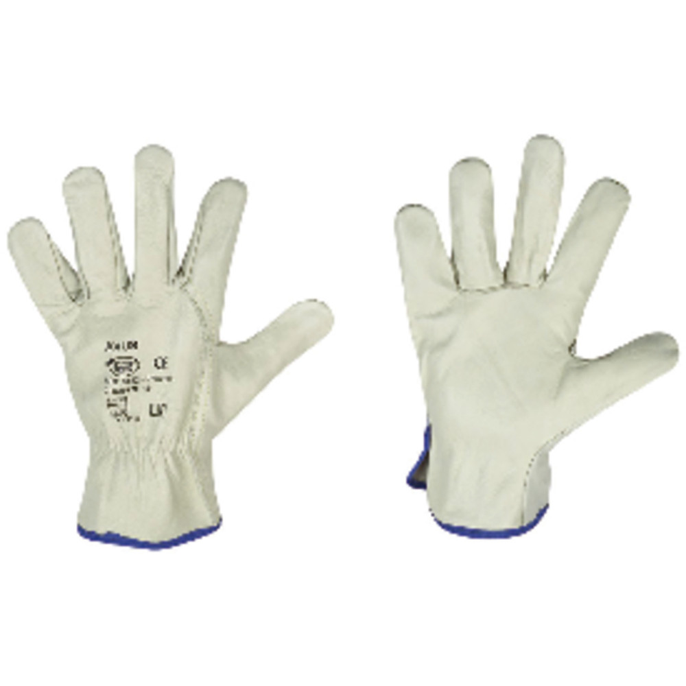 strongHand® Lederhandschuh AVUS, Kat. II, grün, Größe 10, 12 Paar Produktbild img1 L