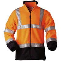 Produktbild von elysee® - Warnschutz-Fleecejacke BENEDIKT, warn-orange/marine-blau, Größe L