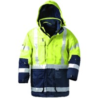 Produktbild von elysee® - Warnschutz-Parka JEKYLL, warn-gelb/marine-blau, Größe XL