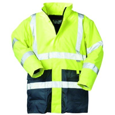 Produktbild von SAFESTYLE® - Warnschutzparka SEBASTIAN 23528, warngelb/marineblau, Größe 2XL