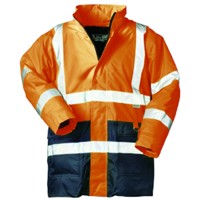 Produktbild von SAFESTYLE® - Warnschutzparka ALEXANDER 23529, warnorange/marineblau, Größe S