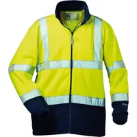 Produktbild von elysee® - Warnschutz-Fleecejacke VALENTIN, warn-gelb/marine-blau, Größe XXL