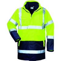 Produktbild von SAFESTYLE® - Warnschutzparka SPENCER 23548, warngelb/marineblau, Größe XL