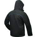 Produktbild von elysee® - Softshelljacke mit Kapuze URANOS, schwarz/blau, Größe S