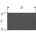 Produktbild von null - Vierkantprofil EPDM 20x10mm, 25m