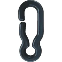 TEMKA Universalhaken schwarz für Kunststoffkette Produktbild