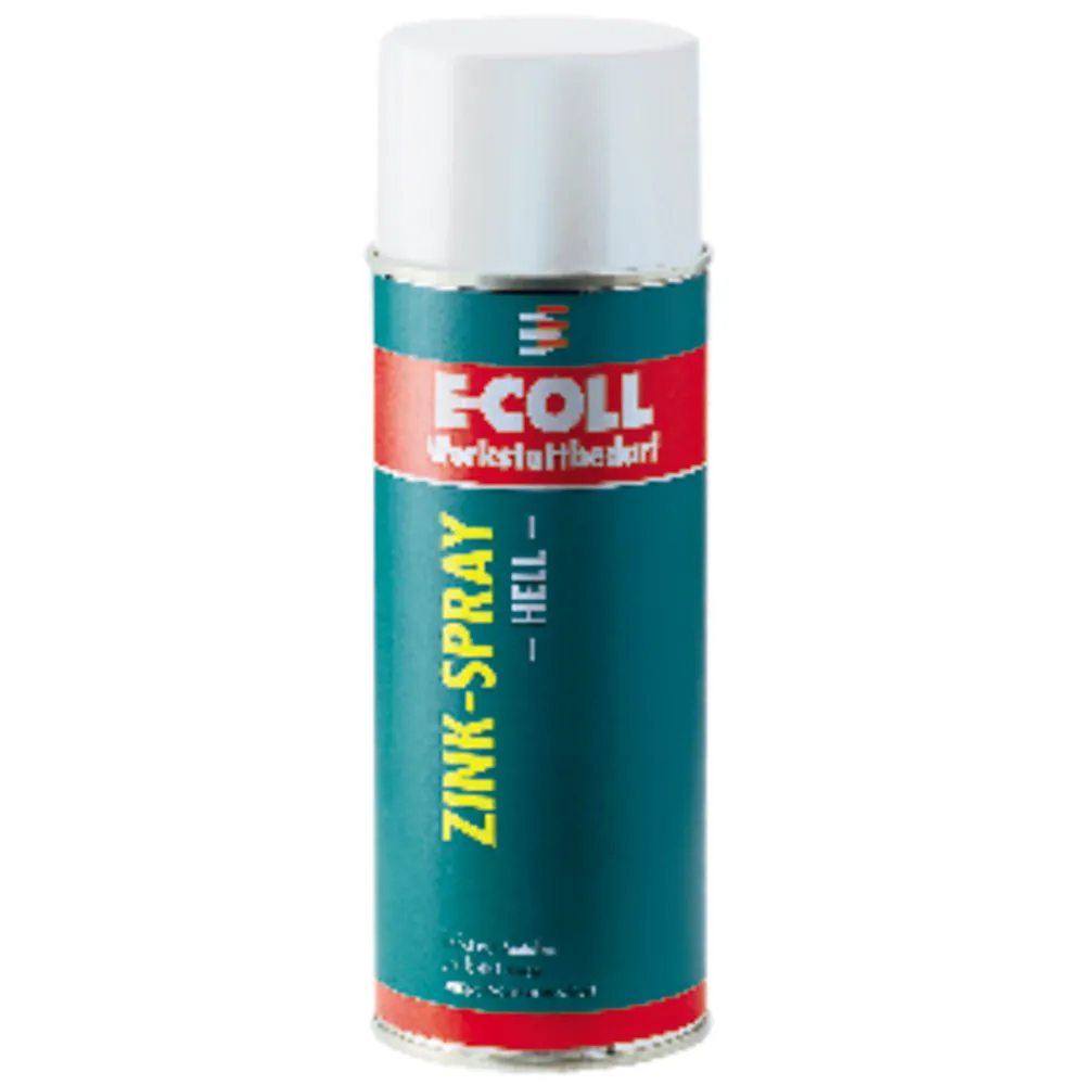 E-COLL Zink-Spray hell silikonhaltig, silbergrau glänzend 400ml Spraydose Produktbild img2 L