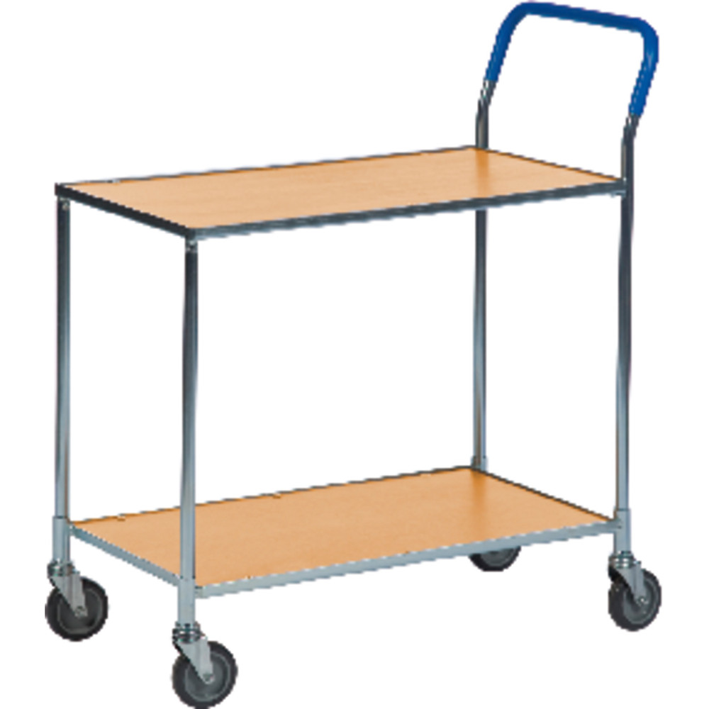 Tischwagen mit 2 Ladeflächen Dekor Buche Produktbild img1 L