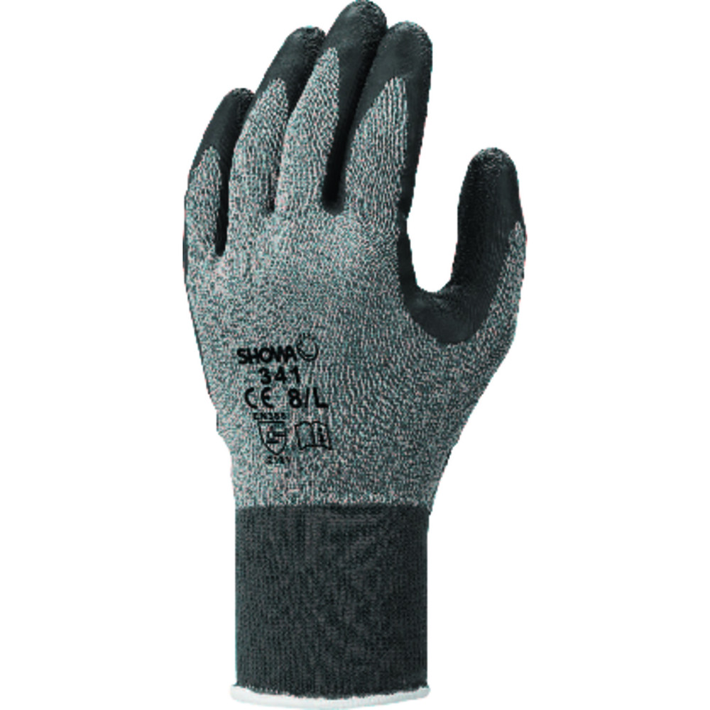 SHOWA® Mehrzweckhandschuh Advanced Grip 341, grau/schwarz, Größe 8 (L) Produktbild img1 L