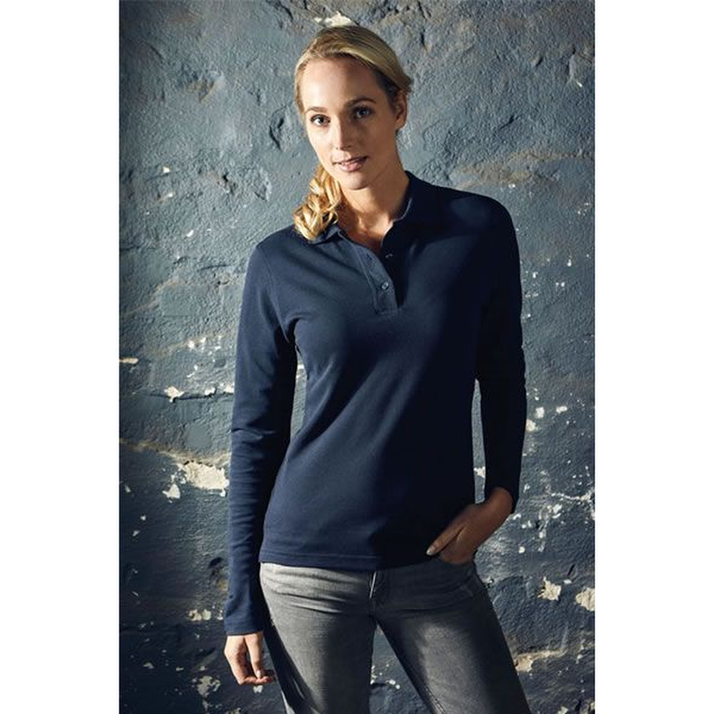 promodoro® Poloshirt, Damen Women’s Heavy Polo LS Produktbild img1 L