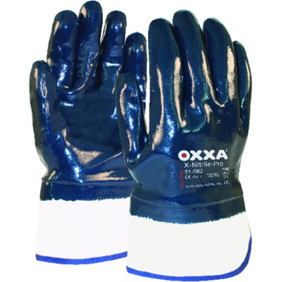 Produktbild von OXXA® - Handschuh X-Nitrile-Pro, Stulpe geschlossen, Größe 10