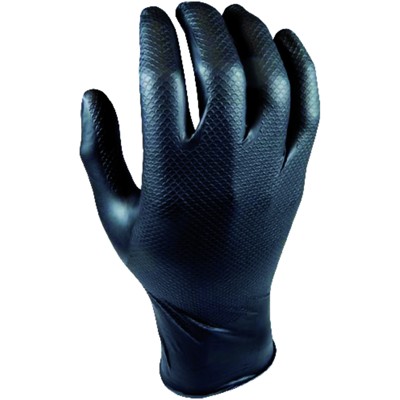 Produktbild von M-Safe® - Handschuh Grippaz, Größe M, schwarz (Packung a 50 Stück)