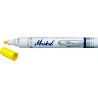 Produktbild von Markal® - Edelstahl-Lackmarker SL 250 gelb, schwefel- und chloridarm