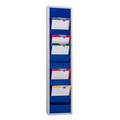 EICHNER Planungstafel einreihig aus Metall, für DIN A4 Auftragstaschen, Maße: 315 x 1280 mm, Blau, Verpackungseinheit: 1 STK Produktbild img1 S