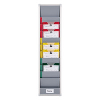 EICHNER Einzelsegment für Einstecktafel "Flexo-Board" für DIN A4 Belege im Hochformat zur Planung von Betriebsabläufen, Grau, Verpackungseinheit: 1 STK Produktbild