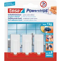 tesa® Powerstrips Haken Small Oval weiss Produktbild