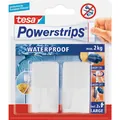 tesa® Haken Wave, weiß Inhalt 2Stück Powerstrips Waterproof Produktbild