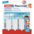 tesa® Powerstrips Haken Small Classic weiss Produktbild