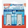tesa® Powerstrips Haken Large Classic chrom Produktbild