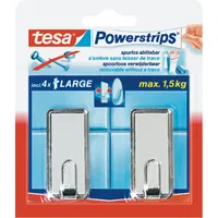 tesa® Powerstrips Haken Large Classic chrom Produktbild