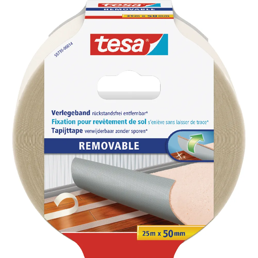 tesa® Verlegeband rückstandsfrei entfernbar Produktbild img1 L