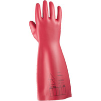 Honeywell Latexhandschuh ELECTROSOFT LATEX 2091084, Kat. III rot 410mm, Größe 10 Produktbild