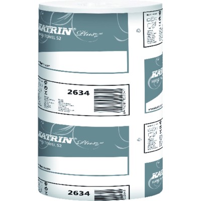 Produktbild von KATRIN® - Handtuchrolle 218933 2-lagig 205mm x 60m weiß 12 Rl./Pack.