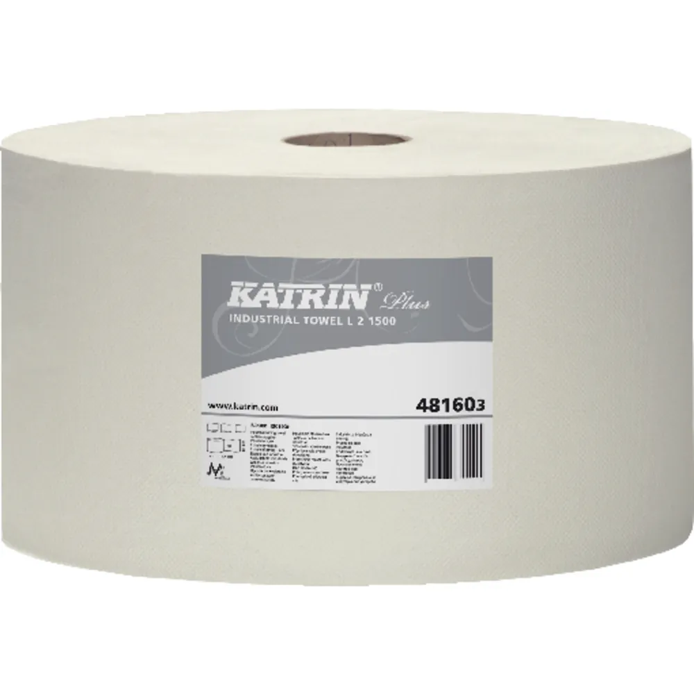 KATRIN Putzpapier weiß 2-lagig 22 x 38cm 1500 Blatt Produktbild img1 L