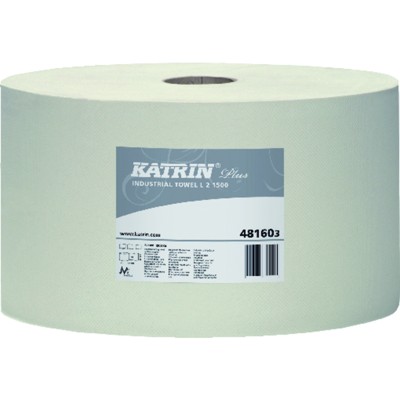 Produktbild von KATRIN® - Putzpapier weiß 2-lagig 22 x 38cm 1500 Blatt