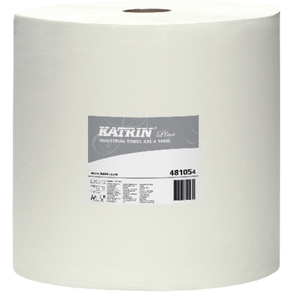 KATRIN® Putzpapier weiß 4-lagig 38 x 36cm 1000 Blatt Produktbild img2 L