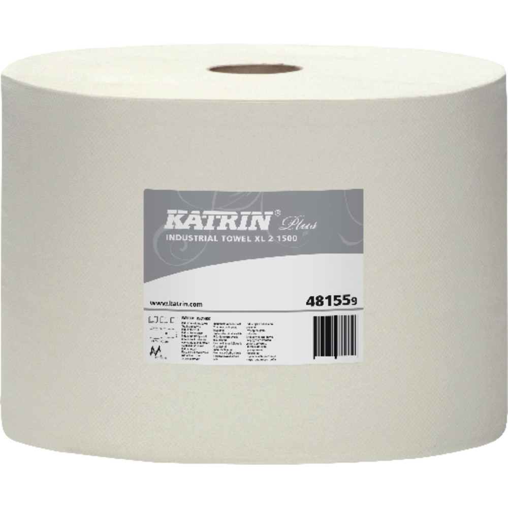 KATRIN® Putzpapier weiß 4-lagig 38 x 36cm 1000 Blatt Produktbild img1 L
