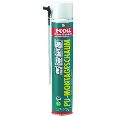 Produktbild von E-COLL - PU-Montageschaum B2 (MDI) silikonfrei, 750ml Spraydose