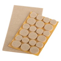 Produktbild von suki. - MB-Gleiter eckig, Set, zum Kleben, Filz beige