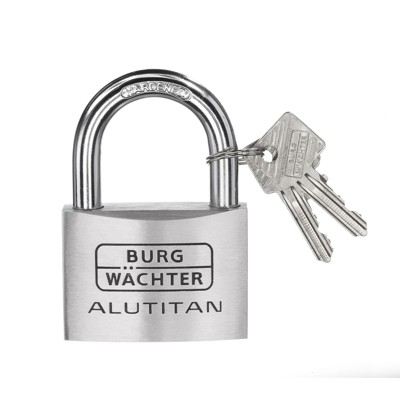 Produktbild von BURG-WÄCHTER - AV-Vorhangschloss, Alutitan 770 60, Aluminium massiv titan