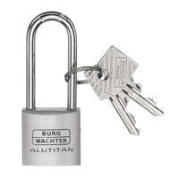 Produktbild von BURG-WÄCHTER - AV-Vorhangschloss, Alutitan 770 HB 30 45, Aluminium massiv titan