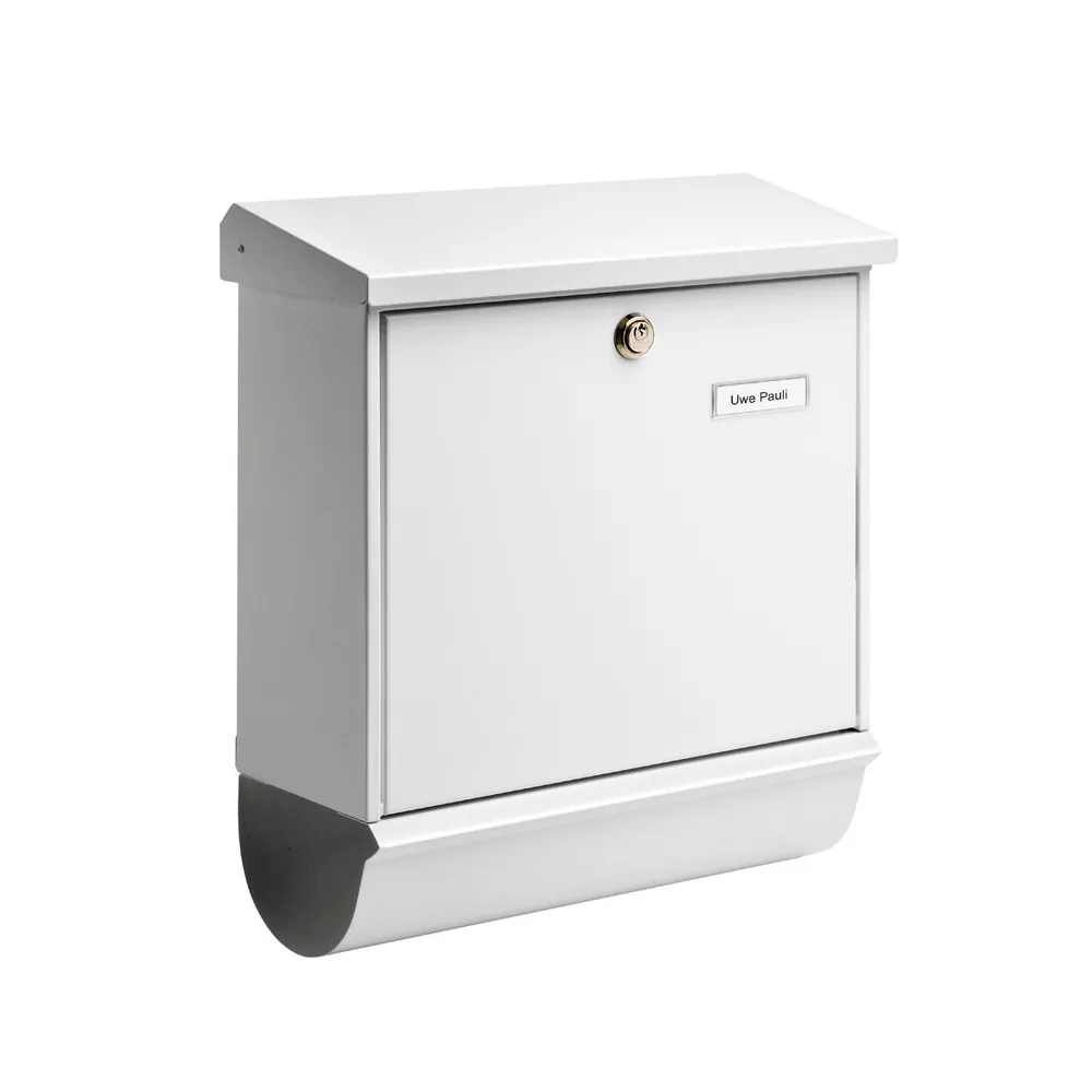 BURG-WÄCHTER Stahlblech-Briefkastenset Comfort 91300 weiß Produktbild img1 L