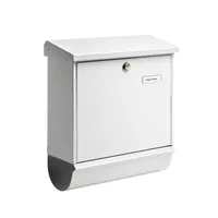 BURG-WÄCHTER Stahlblech-Briefkastenset Comfort 91300 weiß Produktbild