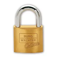 BURG-WÄCHTER AV-Vorhangschloss-Set, C-Line Quadro 222 40 SB, Messing massiv Produktbild