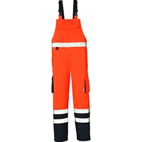 Produktbild von 4Protect® - Warnschutz-Latzhose CHICAGO 3481, warnorange/navy, Größe XXL