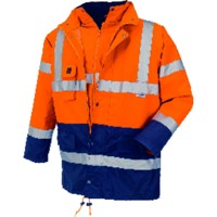 Produktbild von teXXor® - Warnschutzparka CALGARY 4108, warnorange/marineblau, Größe L