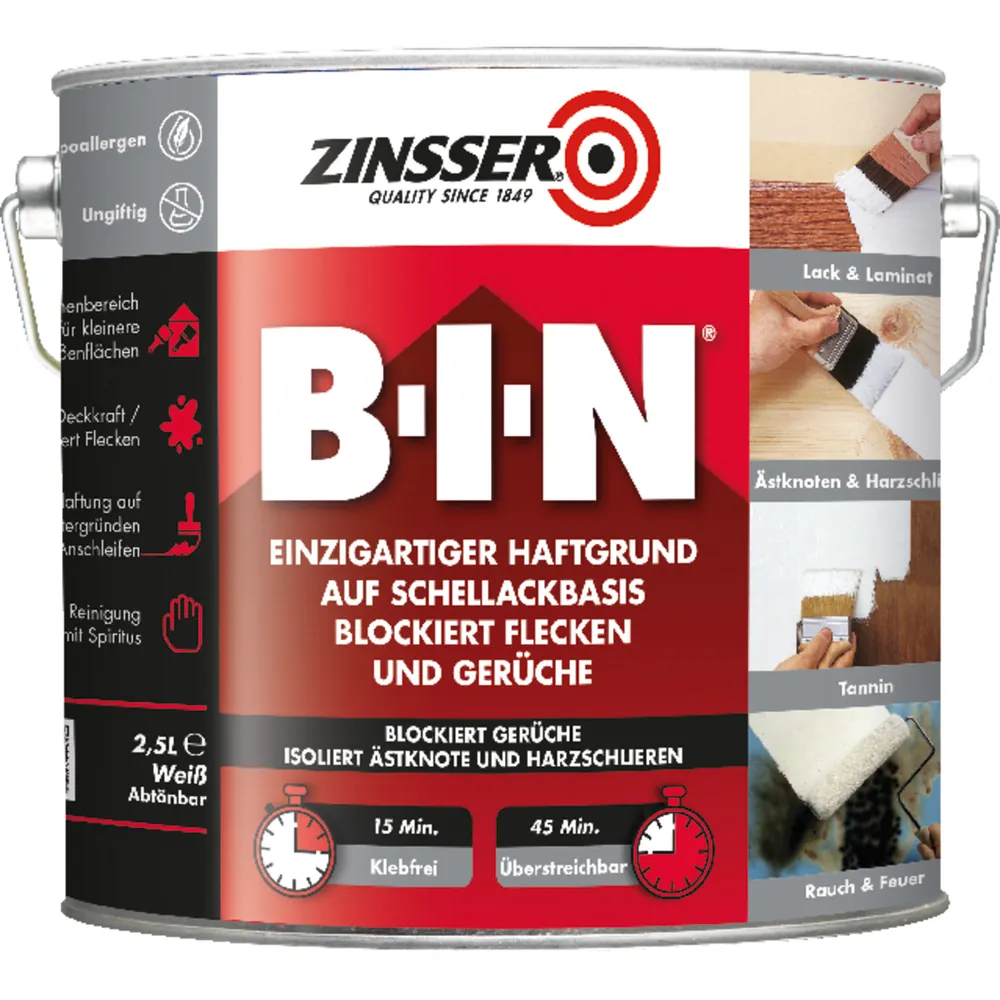 Zinsser BIN Haftgrund 2,5 Liter Produktbild img1 L