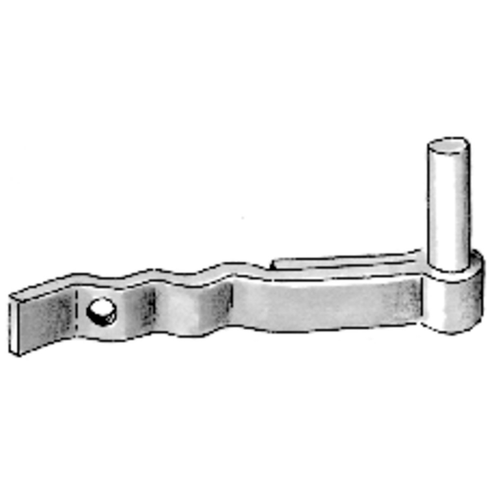 Pollmann Haken, F,13mm,mit gewellter Lasche,zum Eingipsen,Eisen, galvanisch hell verzinkt Produktbild img2 L
