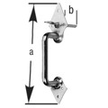 Produktbild von Pollmann - Klinkgriff,zum Anschrauben,Stahl, galvanisch hell verzinkt