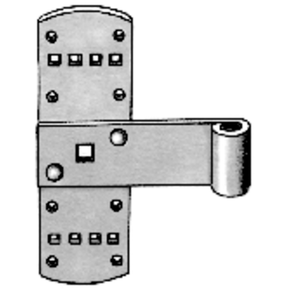 Pollmann Kreuzbd., 50,m. aufgeniet. Rolle, Dorn13mm,160mm,Eisen, galvanisch hell verzinkt Produktbild img2 L