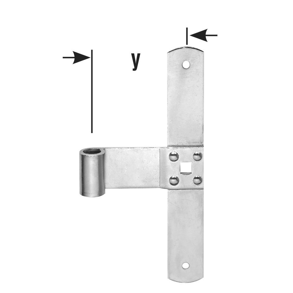 Pollmann FT-Mittelb., 30,Enden abger., für Dorn13mm,200mm,Eisen, galvanisch hell verzinkt Produktbild img1 L