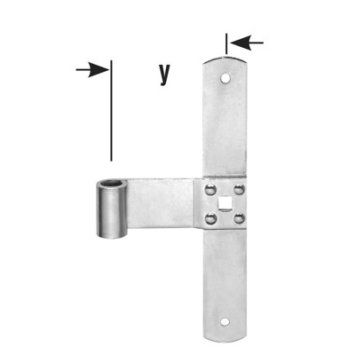 Produktbild von Pollmann - FT-Mittelb., 30,Enden abger., für Dorn13mm,200mm,Eisen, galvanisch h