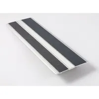 Elton Ellen Schwellenprofil SP69 mit zwei Decorstreifen, zum schrauben, Aluminium elox, Alu-Oxid gelb/schwarz, Breite 69mm x Länge 1000mm x Stärke 3mm, K 50 Produktbild