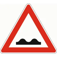 Produktbild von NOBRAND - Verkehrszeichen 112 Gefahrenzeichen Unebene Fahrbahn RA2